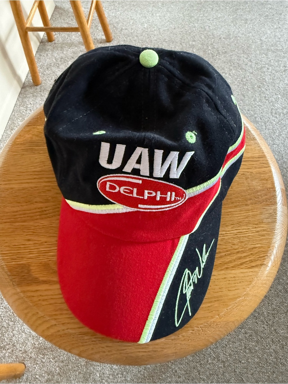 Vintage NASCAR Joe Nemechek #25 UAW Delphi Racing Cap